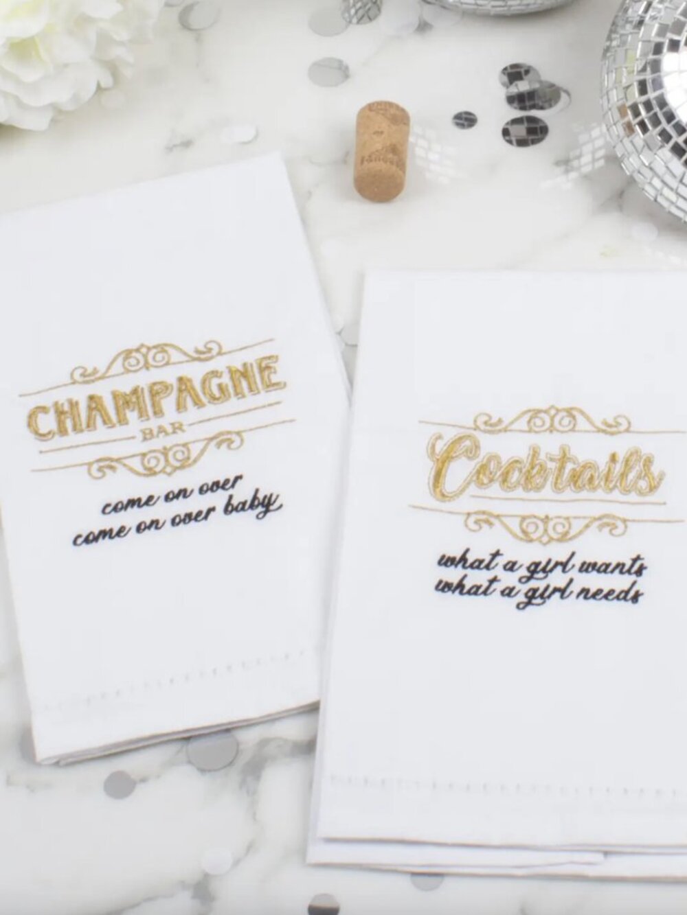 NWT Embroidered Bar Towel \ Tea Towel Set of 2